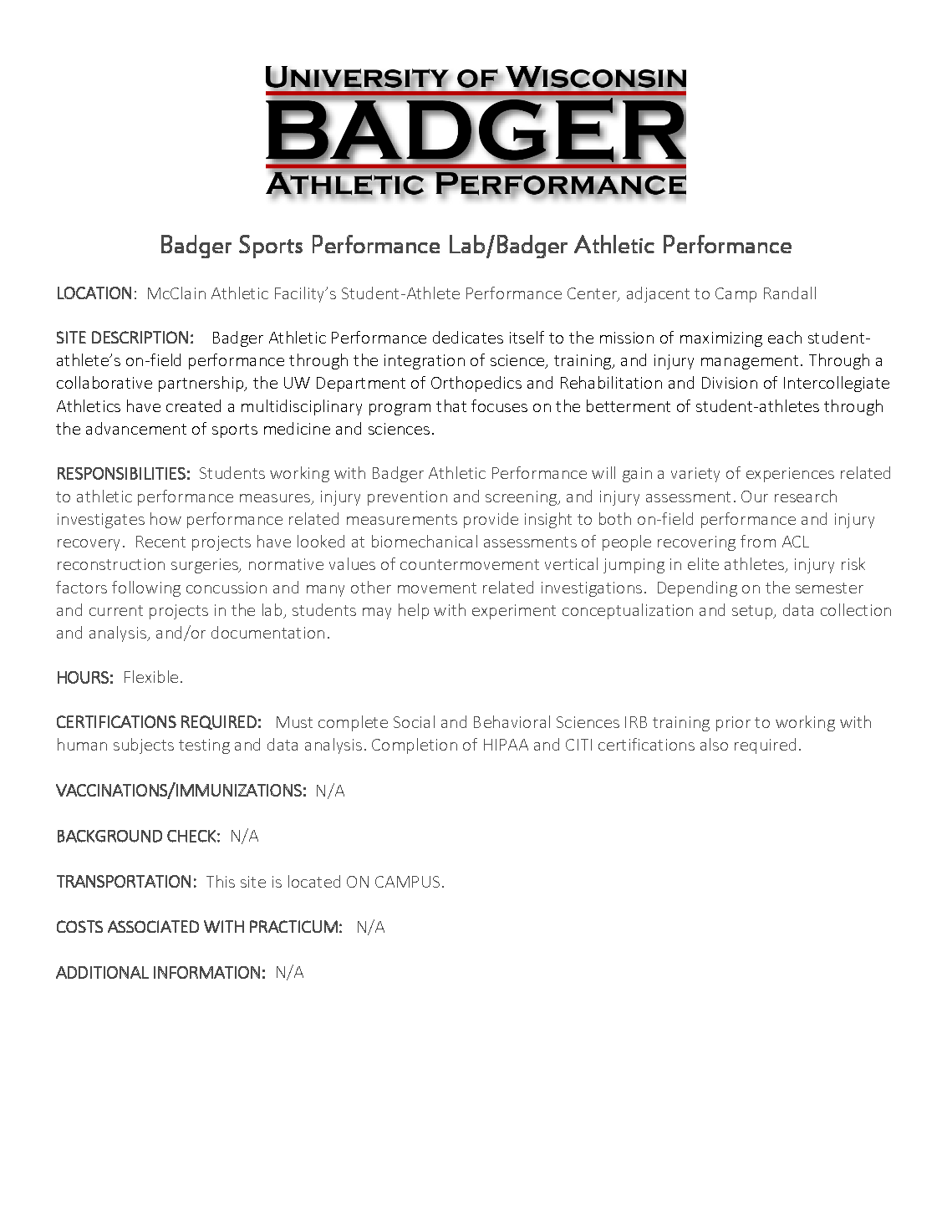 EMS Practicum Information Kinesiology