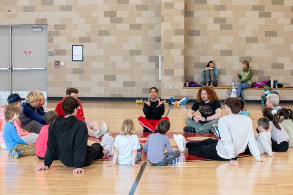 students sitting a circle